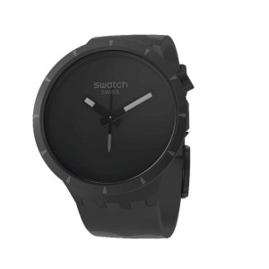 Black Swatch Big Bold Bioceramic Basalt Aluminium | IUFG-51490