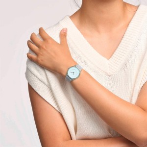 Blue Swatch Aurora Sky Plastic | ZVTO-48317