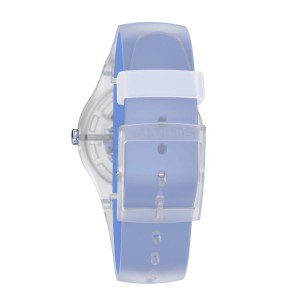 Blue Swatch Clearly Striped Plastic | WNCY-98205