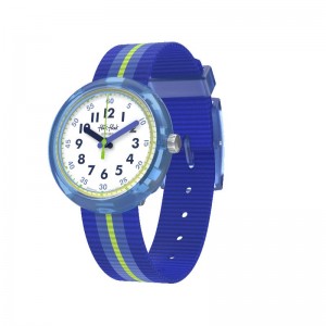 Blue Swatch Flik Flak Hodinkee Neon Remix Bio-sourced plastic | JQVA-37298