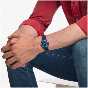 Blue Swatch La Night Plastic | EGOB-03692