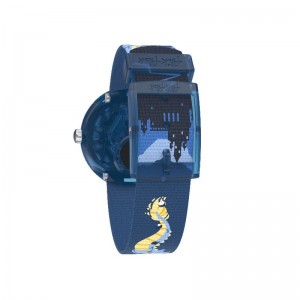 Blue Swatch Lover Of Dragons Bio-sourced plastic | WOVF-34716