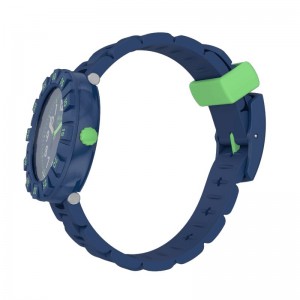 Blue Swatch Solo Dark Blue Bio-sourced plastic | BHAF-89503