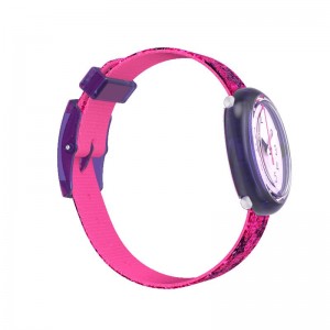 Pink Swatch Glitter Stars Plastic | CZQL-07548