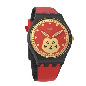 Red Swatch Year Of The Rabbit Plastic | IFKP-30729