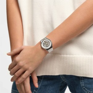 White Swatch Pure Irony St. Steel | GOFT-09687