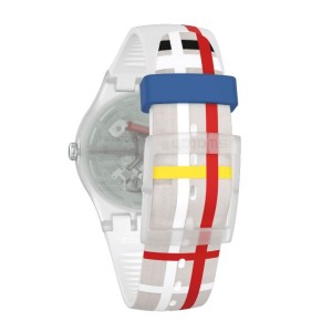 White Swatch The Shiny Line Plastic | WKNU-56810